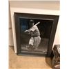 Image 2 : 2 Black and White Framed Pictures Aprox 14x17" and 1 Willie Mays Limited Edition Collector Set Baseb