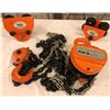 Image 1 : ROK 3 ton chain hoist w/ 2 ROK trolleys