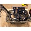 Image 1 : Box full of assorted NEW items - air die grinder/ sanding drum set/ wire wheels/ buffers/ magnetic t