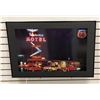 Image 1 : Route 66 Thunderbird Motel framed light up nostalgic print - approx. 36in x 24in