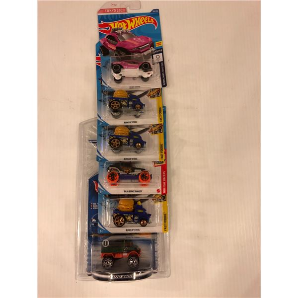 Group of 6 collectible NEW Hot Wheels die-cast cars. (Treasure Hunt Series)