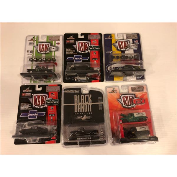 Group of 6 collectible NEW die-cast cars - 5 Castline M2 Machines & 1 Greenlight Collectibles Black 