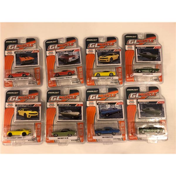 Group of 8 NEW Greenlight Collectibles GL Muscle die-cast cars