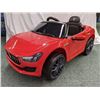 Image 1 : Red Maserati kids electric toy car w/ remote control & charger