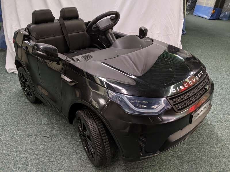 Black Land Rover Discovery kids electric toy car w/ remote control