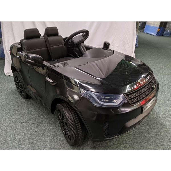 Black Land Rover Discovery kids electric toy car w/ remote control