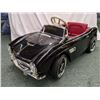 Image 1 : Black BMW kids open top electric toy car w/ remote & mp3 (maroon interior)