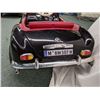 Image 3 : Black BMW kids open top electric toy car w/ remote & mp3 (maroon interior)