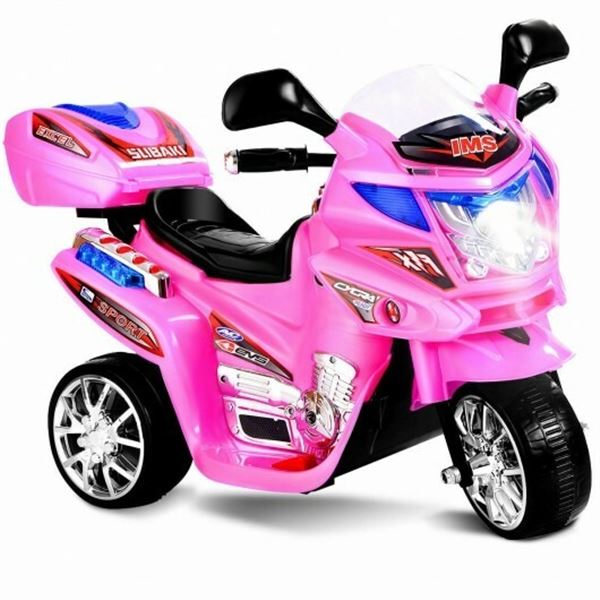 Pink 6V 3 wheel kids ride-on electric motor cycle - TY327423PI (assembly required)