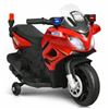 Image 1 : Red 6V kids 4-wheel ride-on police motor cycle w/ training wheels - TY327415US-RE (assembly required