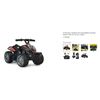 Image 1 : Black 6V kids 4-wheeler ATV Quad battery powered electric ride-on car - TY327683BK (assembly require