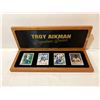 Image 1 : Troy Aikman Signature Series limited edition #18/1000 porcelain collector's cards - comes w/ COA