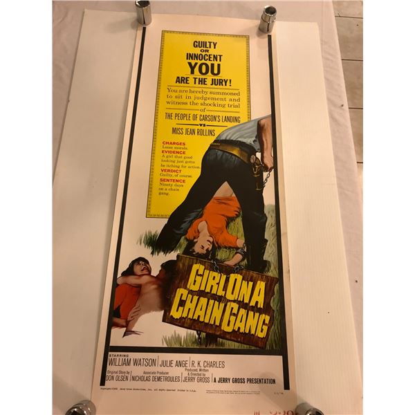 Girlona Chaingang limited edition #66/ 94 poster (36in x 14in) & the file of The Golden Goose limite