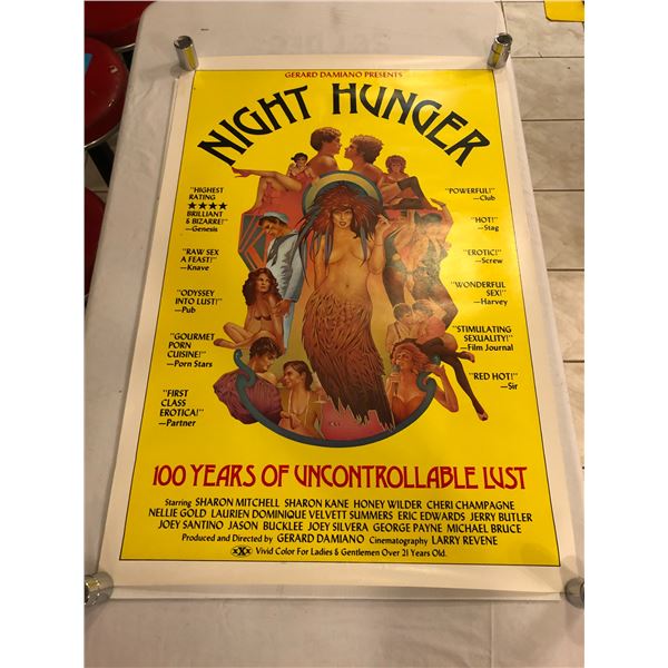 Night Hunger movie poster - 38in x 25in
