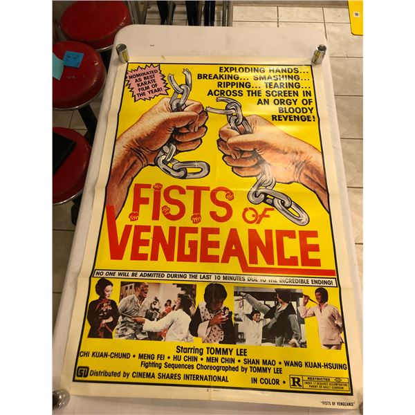 Fists of Vengeance movie poster - 27in x 41in