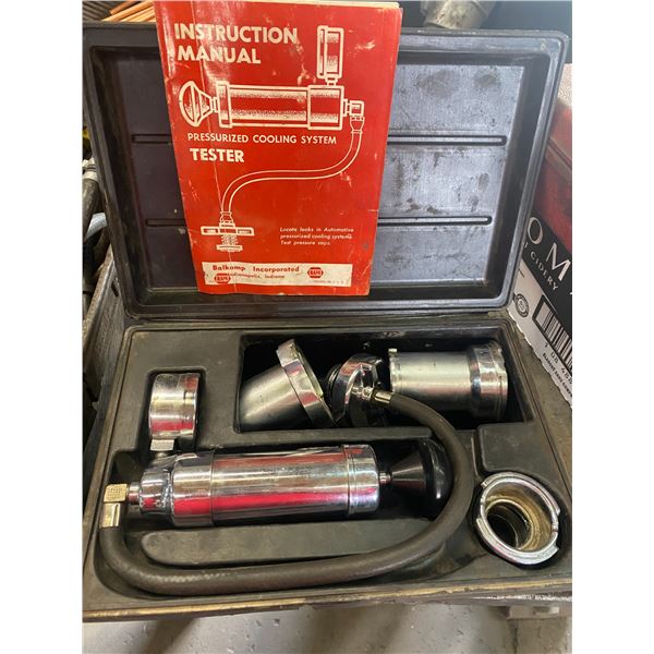 Pressurized cooling system tester