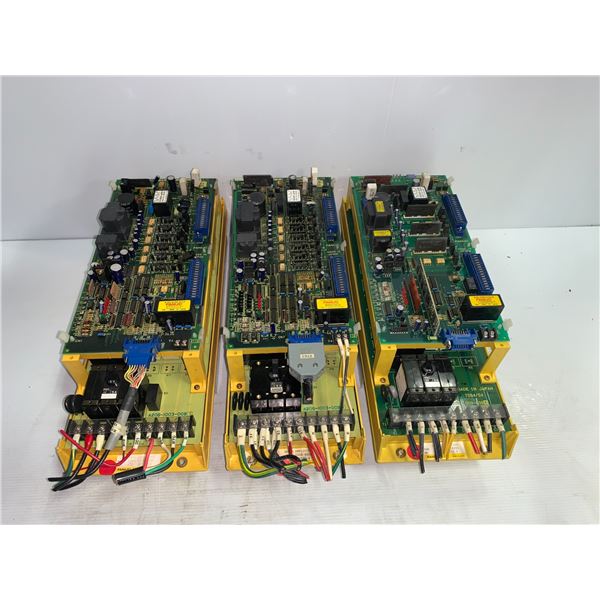 (3) Fanuc #A06B-6058-H005 Servo Amplifiers