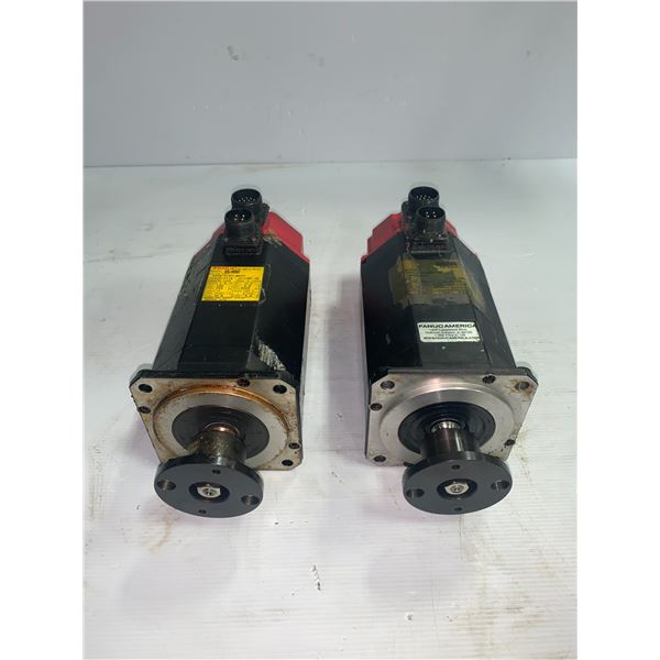 (2) Fanuc #A06B-0127-B077 AC Servo Motors