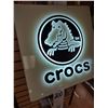 Image 1 : CROCS LIGHT UP ADVERTISING SIGN, METAL/ACRYLIC
