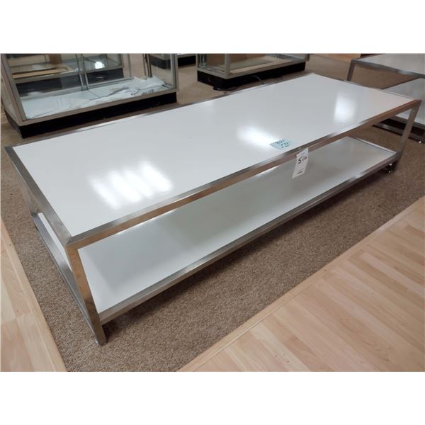 84" X 20" X 32" LOW PROFILE ALUMINUM DISPLAY TABLE