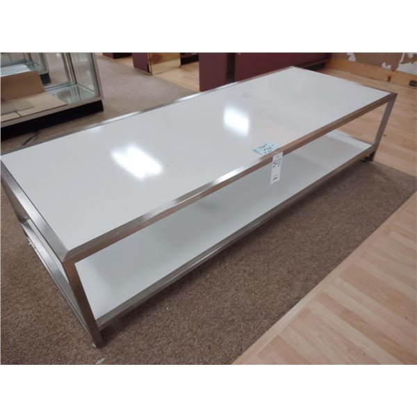 84" X 20" X 32" LOW PROFILE ALUMINUM DISPLAY TABLE