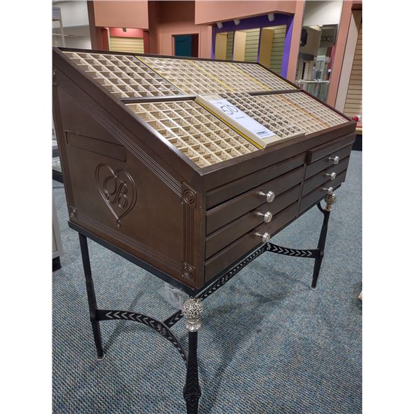 UPSCALE JEWELRY DISPLAY W/ MULTI DRAWERS (COST APPROX. $650.00 NEW)