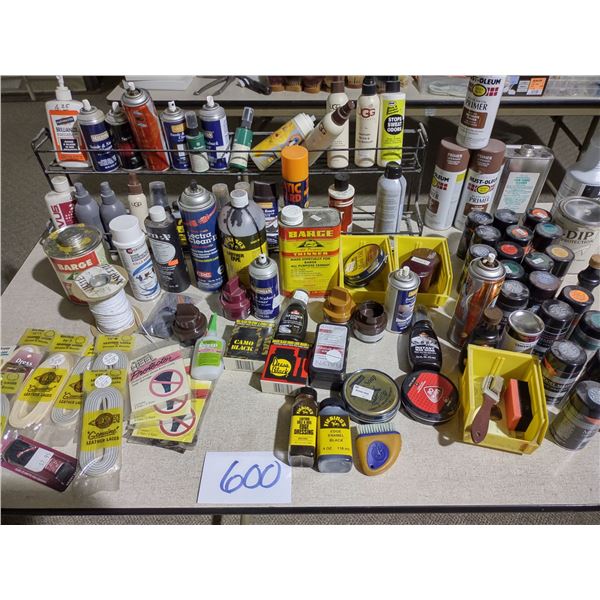 HUGE LOT OF NEW AND PARTIAL SHOE REPAIR POLISH