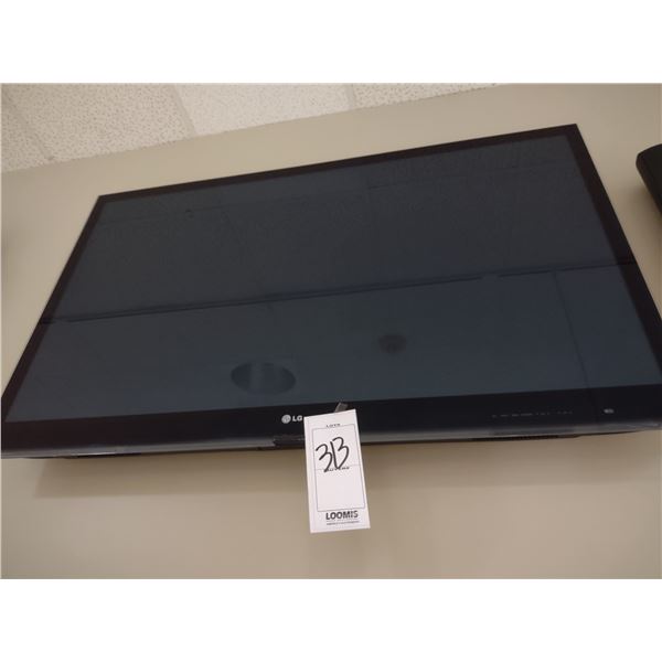 LG 55" WALL MOUNTED FLAT-SCREEN TV (WORKS)