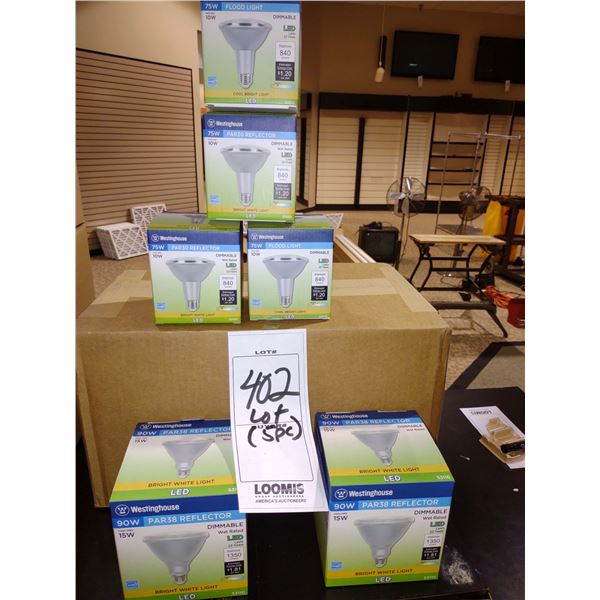 LOT OF 5 ASSORTED NEW LED FLOOD AND REFLECTOR LIGHTS