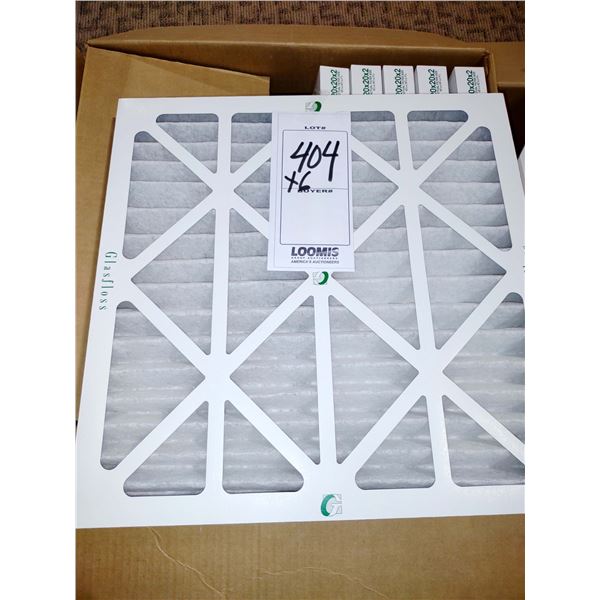 NEW 20" X 20" X 2" GLASSFLOSS FILTERS (X6)