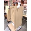 Image 1 : ROLLING SLAT WALL DISPLAY RACK