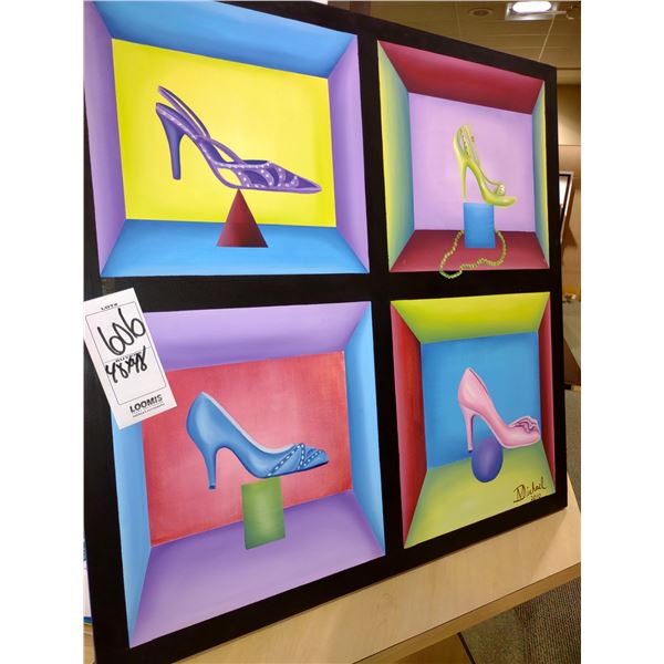 ORIGINAL OIL PAINTING ON CANVAS, BY REGIONAL ARTIST D MICHAELS, COMMISSIONED BY REYERS, 48" X 48"