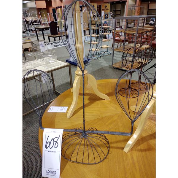 ANTIQUE HAT HOLDER DISPLAY