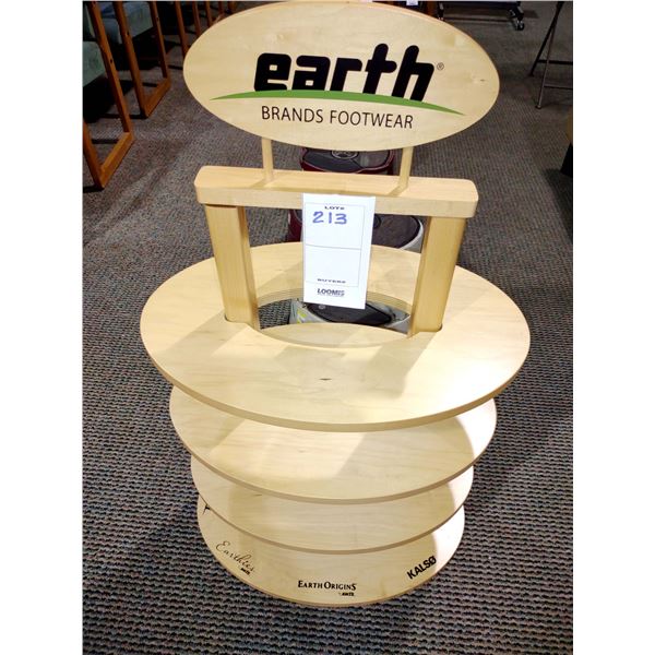 EARTH WOOD DISPLAY, 20" W X 36" H