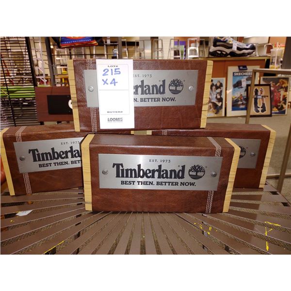 TIMBERLAND WOOD BLOCKS, 12"L X 6"H X 2 5/8" THICK (X4)