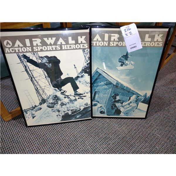 2 AIR WALK SIGNS, 18 1/2" W X 24" L