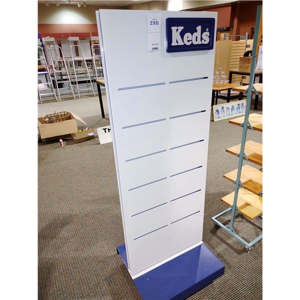 KEDS DISPLAY STAND 62.5"H X 22"W X 20"W METAL BASE