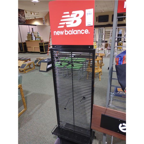 NEW BALANCE METAL DISPLAY STAND, 74"H X 20"W X 20" BASE