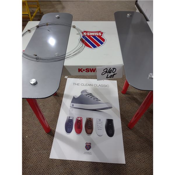 K SWISS TABLE DISPLAY LOT