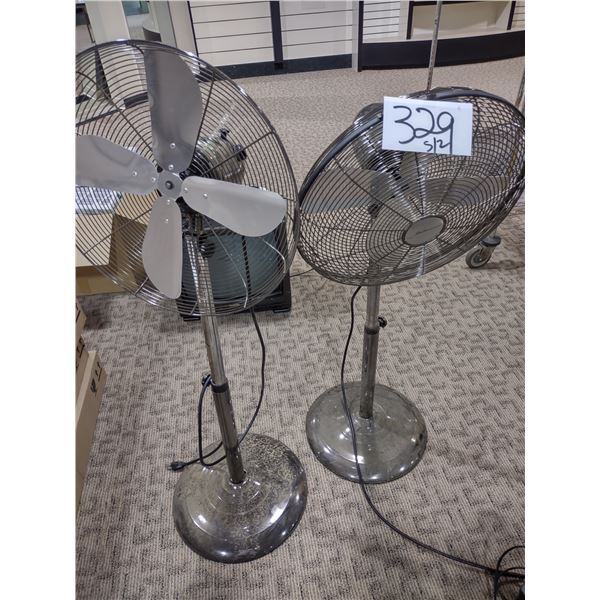 PAIR OF ALOHA BREEZE FLOOR FANS, BOTH WORK