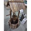 Image 2 : WOOD WISHING WELL, LIKE NEW