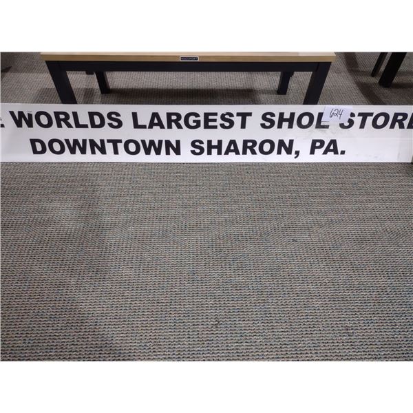 THE WORLDS LARGEST SHOE STORE, DOWNTOWN SHARON PA SIGN