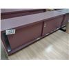 Image 1 : LOW PROFILE 6 FT DISPLAY UNIT, W/ SLIDING DOORS, MAUVE