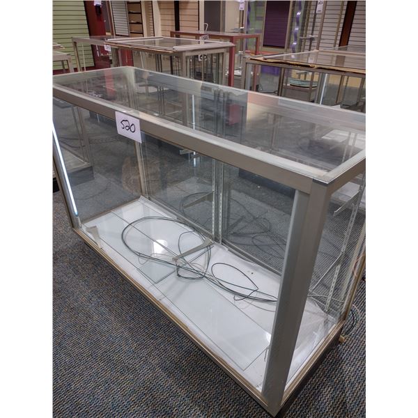 5 FT ELECTRIC LIGHT UP GLASS RETAIL DISPLAY UNIT