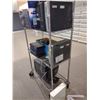 Image 6 : CHROME ROLLING CART W/ ALL ELECTRONICS INCLUDED