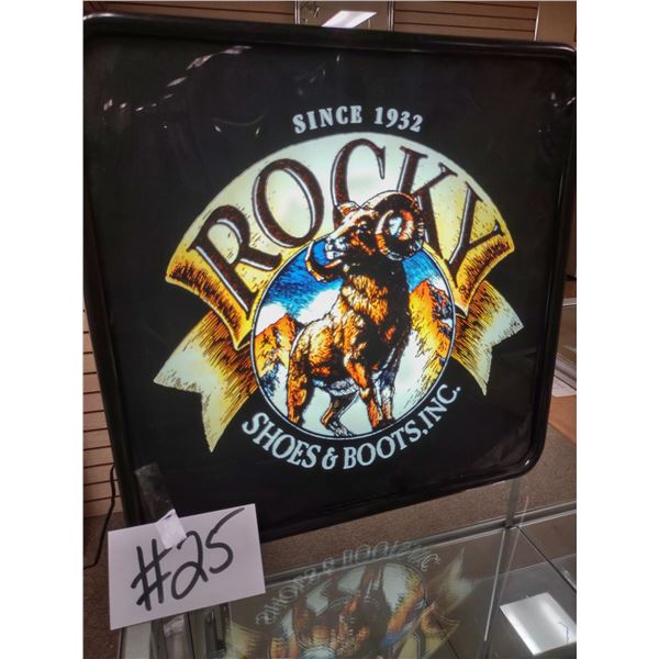 ROCK SHOES & BOOTS ELECTRIC SIGN