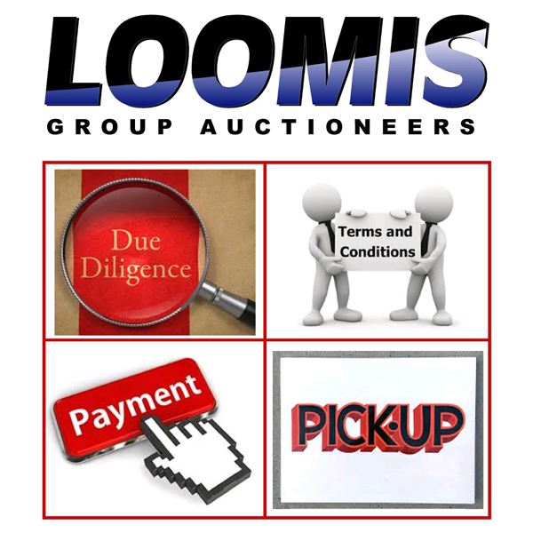DUE DILIGENCE • PAYMENT • PICK UP • TERMS • CONDITIONS