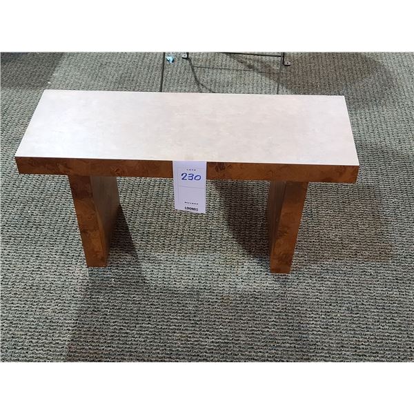 WOOD BENCH, 30"L X 11"W X 15"H, AKA LOT 230