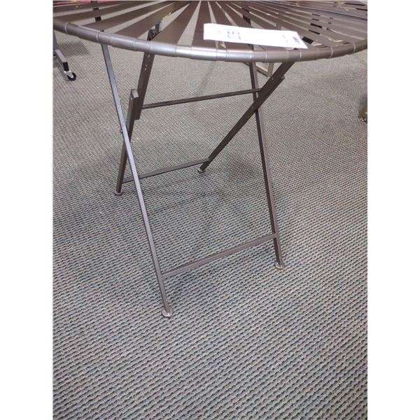 METAL TABLE, 27" DIA., AKA LOT 251