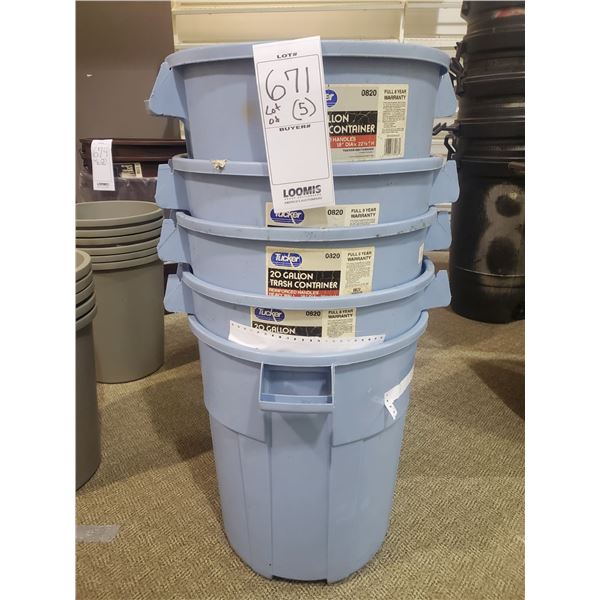 TUCKER 20 GAL TRASH CONTAINERS